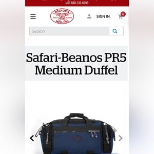 Red Oxx  Medium Duffel Bag- Midnight Blue .